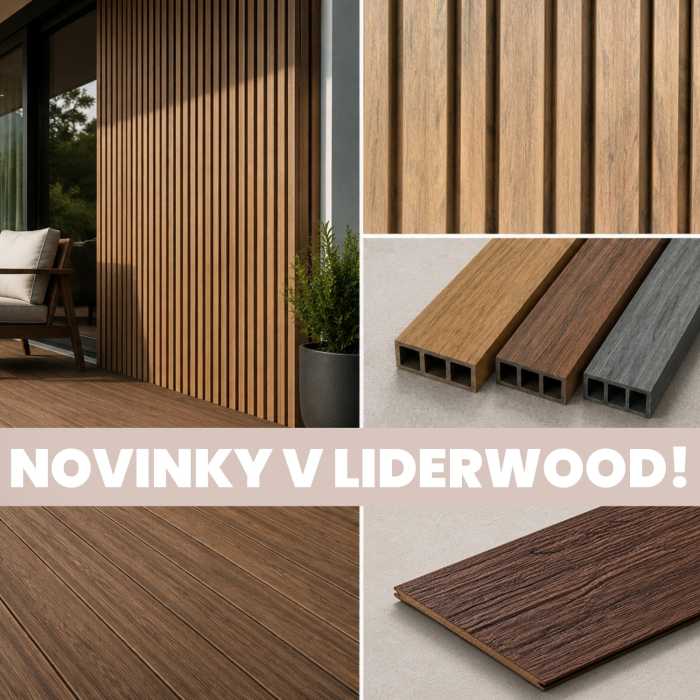 NOVINKY v Liderwood: Solid XL, Premium Asymetrické fasádní lamely a dekorativní profily
