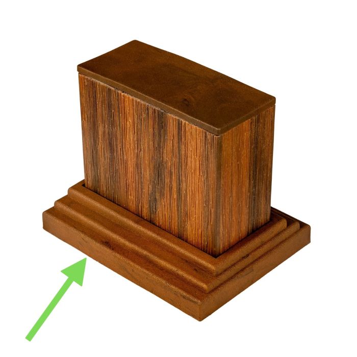 Upevňovací prvek pro dekorativní profily Premium Teak 9 x 4 cm