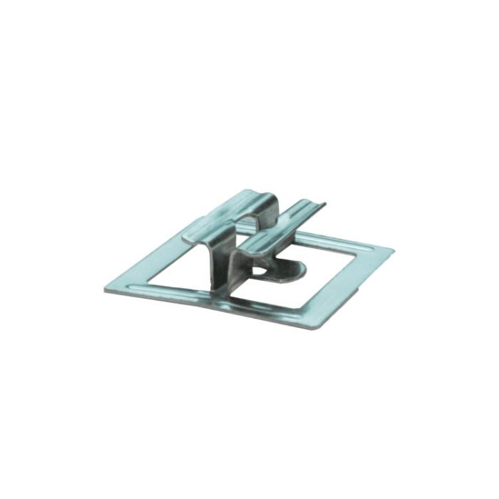 Klips montażowy ze stali nierdzewnej U11 + wkręt - 1 szt.