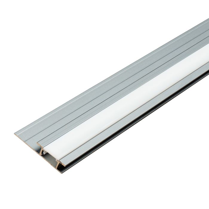 Hliníkový LED spojovací profil 4,5 mm pro nástěnné panely Tmavě Šedý Mat – 2,9 m