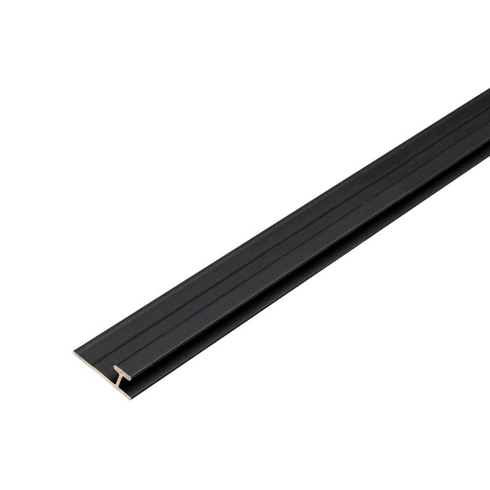 Hliníkový spojovací profil 3,5 mm pro nástěnné panely Černý Mat – 2,9 m