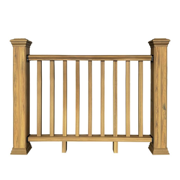 Balustrada kompozytowa Dąb Winchester 157 x 113 cm (2 słupki)