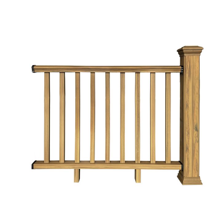 Balustrada kompozytowa Dąb Winchester 140 x 113 cm (1 słupek)