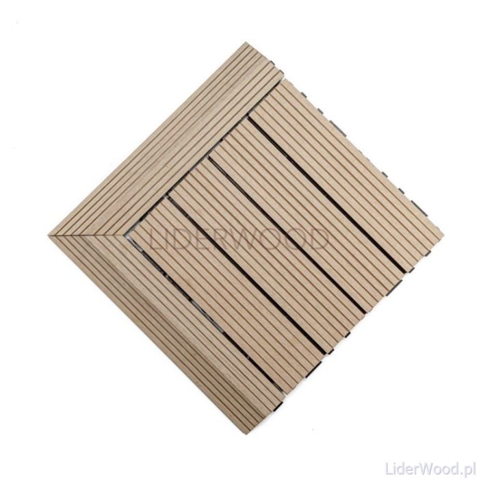 Podest Tarasowy Kompozytowy Narożny Lewy Miodowy Teak