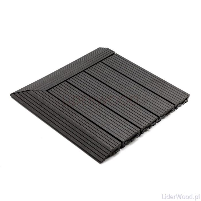 Podest Tarasowy Kompozytowy Narożny Lewy Antracyt
