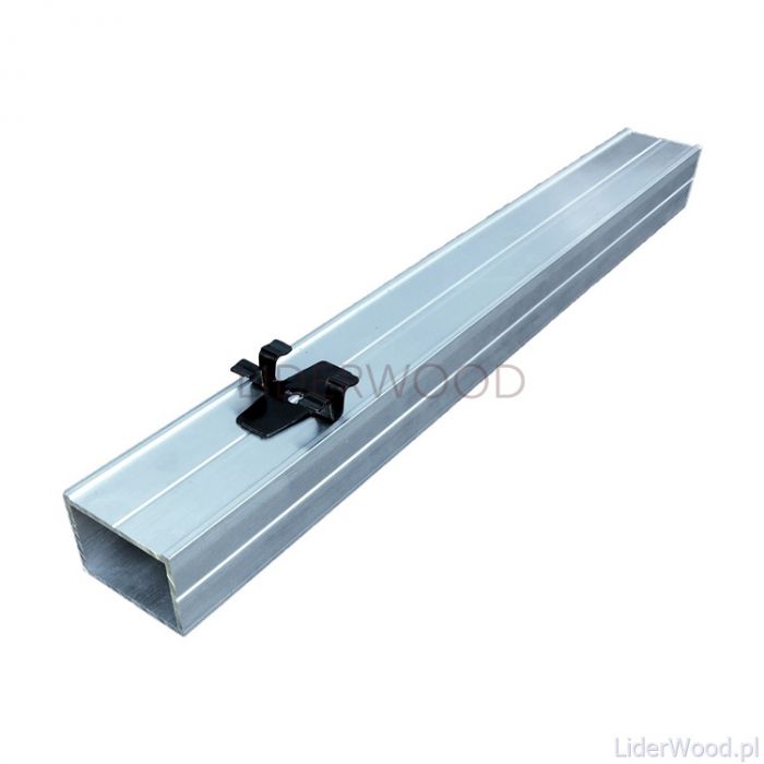 Klips ze stali nierdzewnej L-7 + wkręt - 50 szt. (CZARNY)