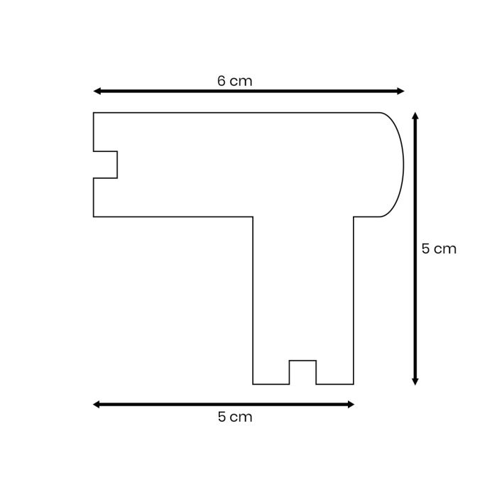 Deska kompozytowa zakończeniowa schodowa Premium Gray – dł. 2,8 m