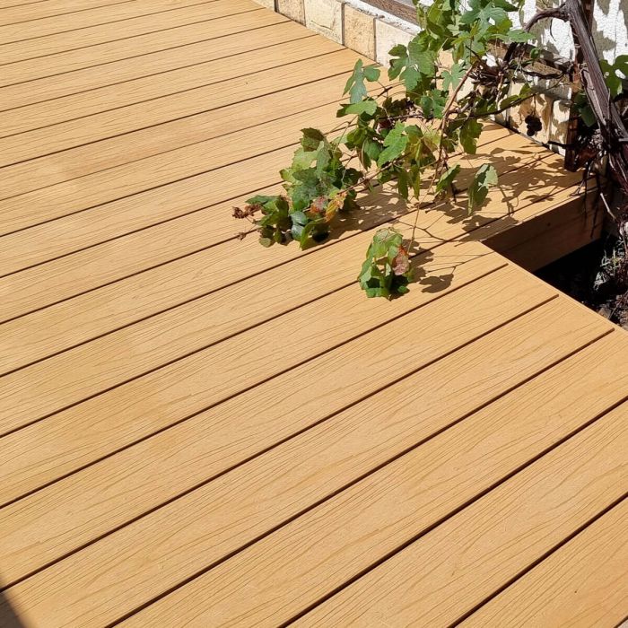 Deska Tarasowa Kompozytowa Premium Ecru / Dąb Jasny – dł. 3 m