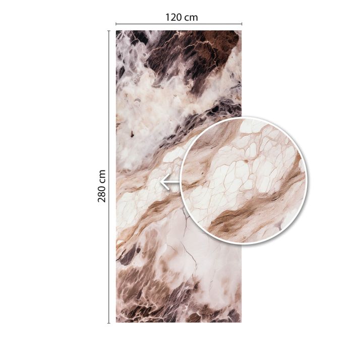 Panel stěnový XXL Emperador Černý Lesklý 120 x 280 cm 3 mm (C)
