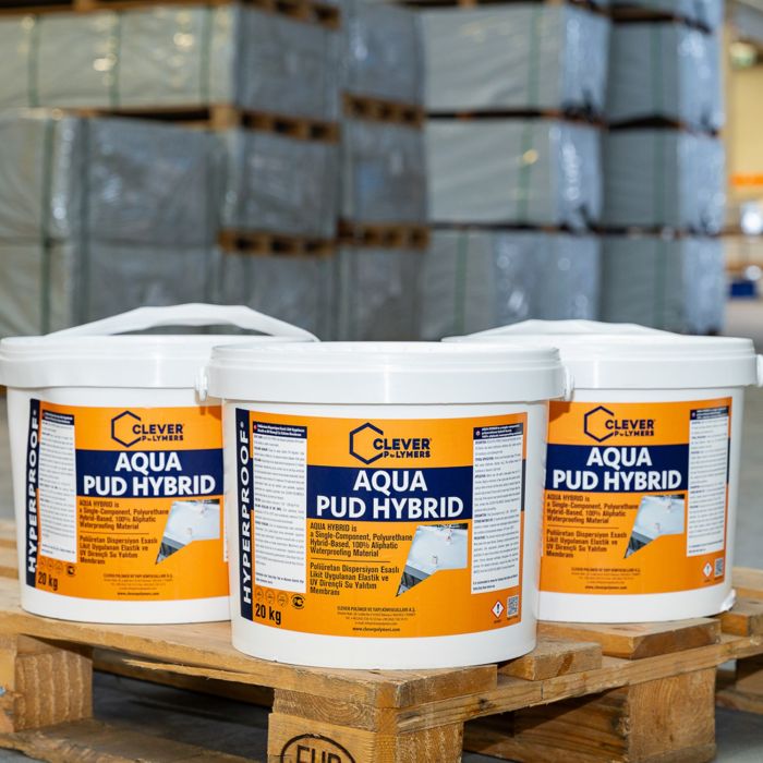 Jednokomponentní polyuretanová hydroizolace CLEVER AQUA PUD HYBRID – 20 kg Jednokomponentní polyuretanová hydroizolace CLEVER AQUA PUD HYBRID – 20 kg