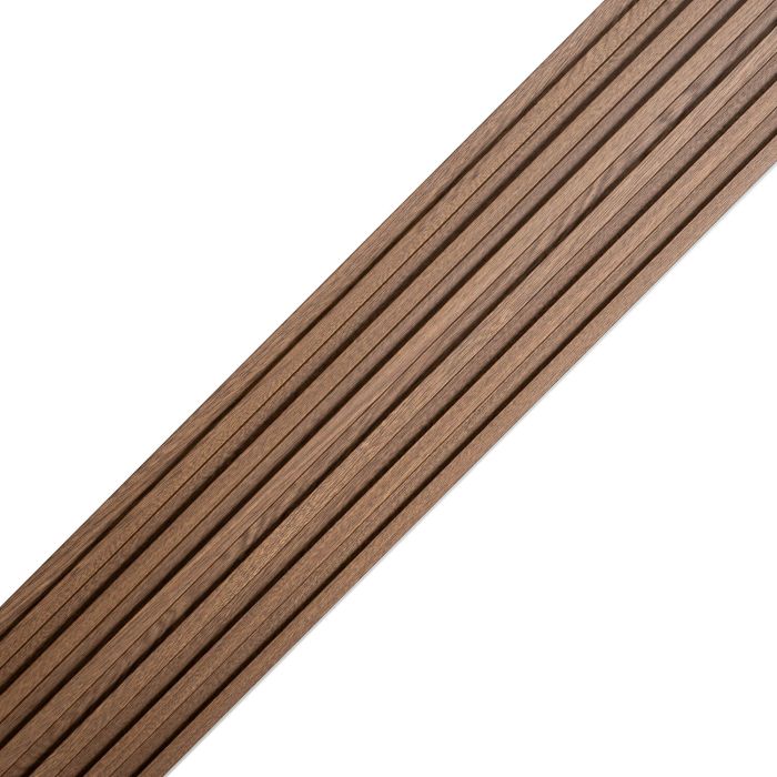 Lamely stěnové SPC nízké Dub Tmavý Mat 1,2 x 15,5 cm – 2,8 m