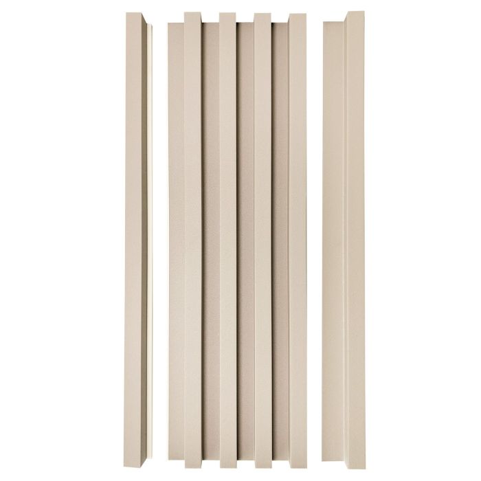 Listwa Lamelowa Startowa Ecru Brokat 2,4 x 2,4 cm – dł. 2,7 m