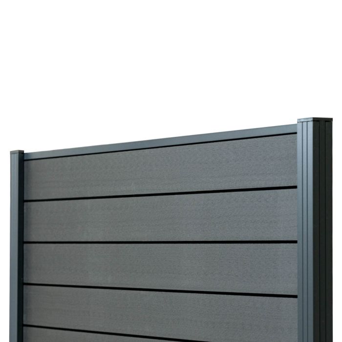 Kompozitní plotový panel Standard Antracit – 1 sloupek Kompozitní plotový panel Standard Antracit – 1 sloupek
