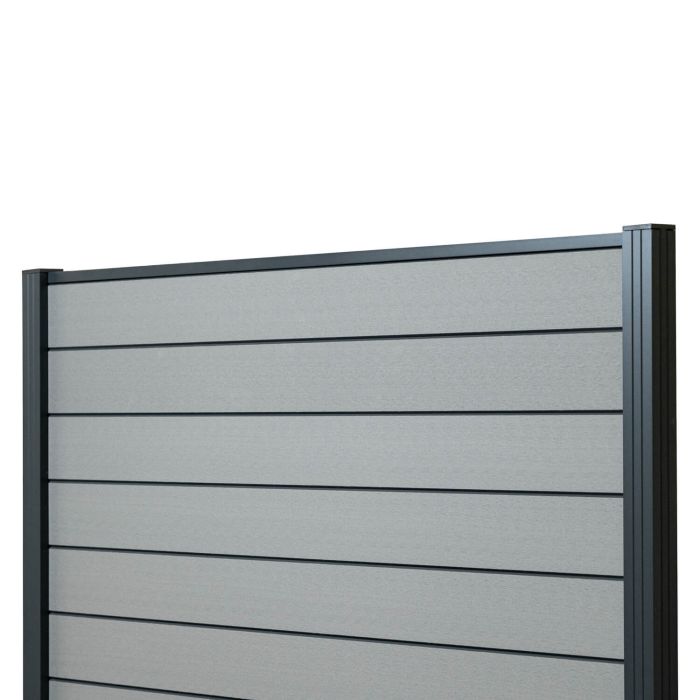 Kompozitní plotový panel Standard šedý – 1 sloupek Kompozitní plotový panel Standard šedý – 1 sloupek