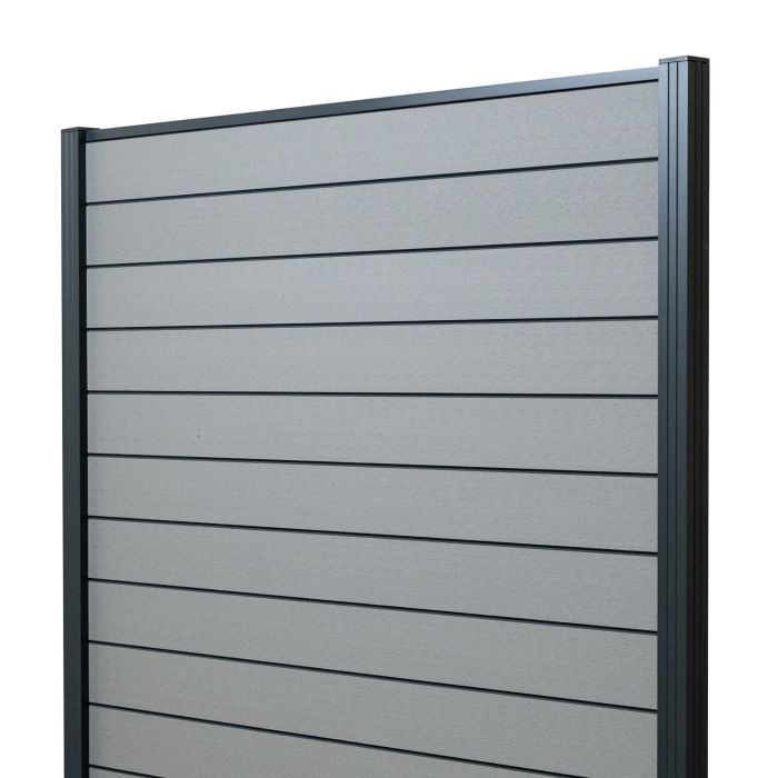 Kompozitní plotový panel Standard šedý – 1 sloupek Kompozitní plotový panel Standard šedý – 1 sloupek