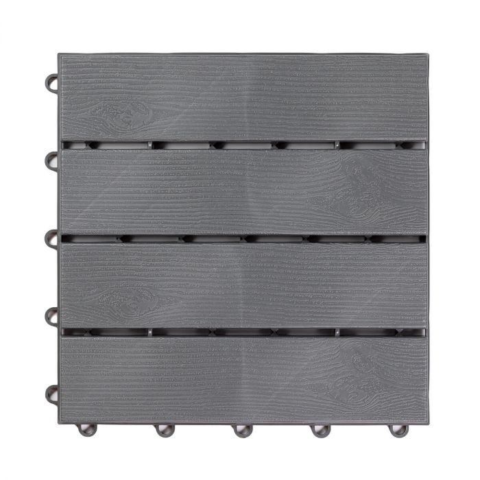 Płytka Ogrodowa Tarasowa Uni-Floor Parkiet Szary 30 x 30 x 1,8 cm