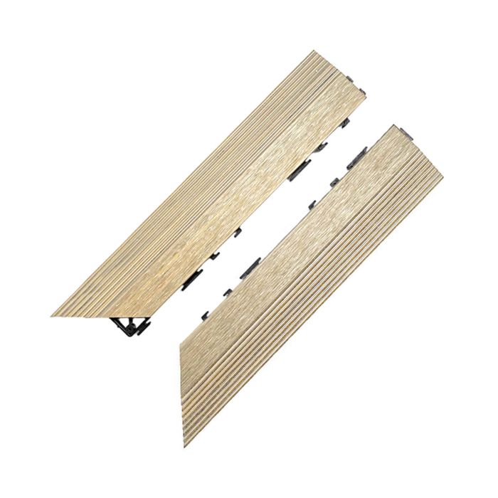 Terasová Dlažba WPC Rohový Pravý Ecru