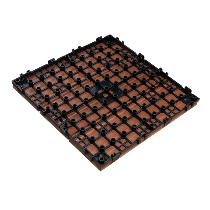 WPC Terasová Dlaždice 3D Solid Mahagon 30 x 30 x 2,5 cm