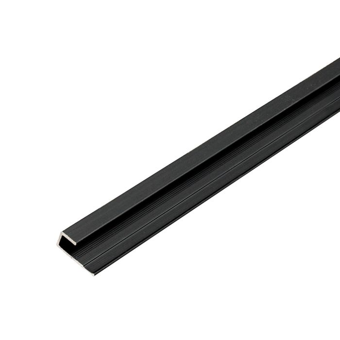Hliníkový ukončovací profil 4,5 mm pro stěnové panely Černý Mat – 2,9 m