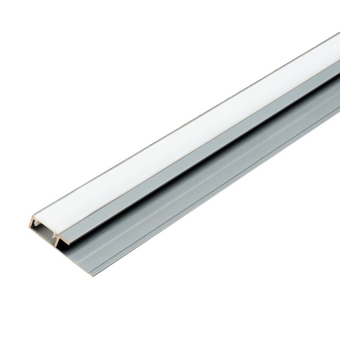 Hliníkový LED ukončovací profil 4,5 mm pro stěnové panely Tmavě Šedý – 2,9 m