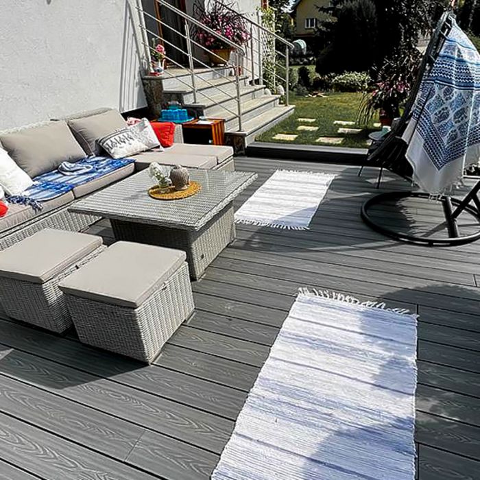 Deska Tarasowa Kompozytowa 3D Szary – dł. 3,5 m