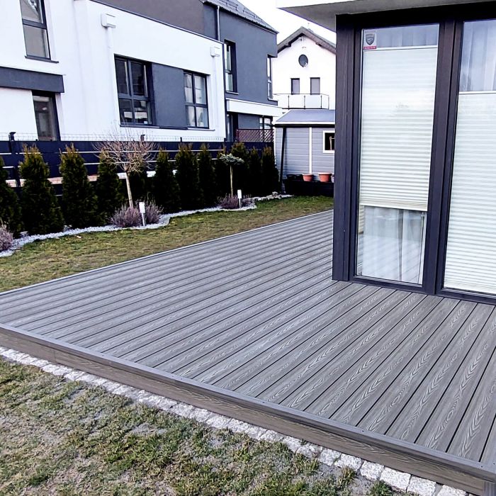 Deska Tarasowa Kompozytowa 3D Szary – dł. 3,5 m