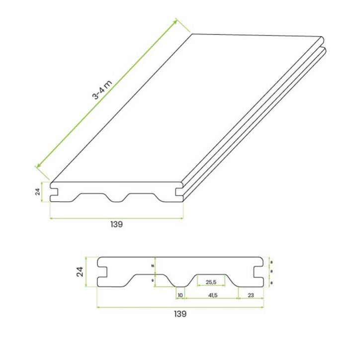 Deska Tarasowa Kompozytowa Solid Prestige Premium Dąb Winchester – dł. 50 cm (Próbnik)