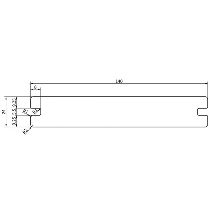 Terasové Prkno Solid ASA Grey – 4 m