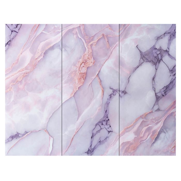 Panel stěnový XXL Statuario Růžový Lesklý 120 x 280 cm 3 mm (A)