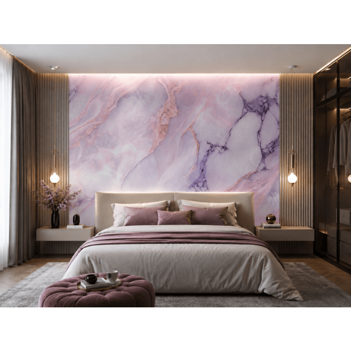 Panel stěnový XXL Statuario Růžový Lesklý 120 x 280 cm 3 mm – sada 3 ks (ABC)