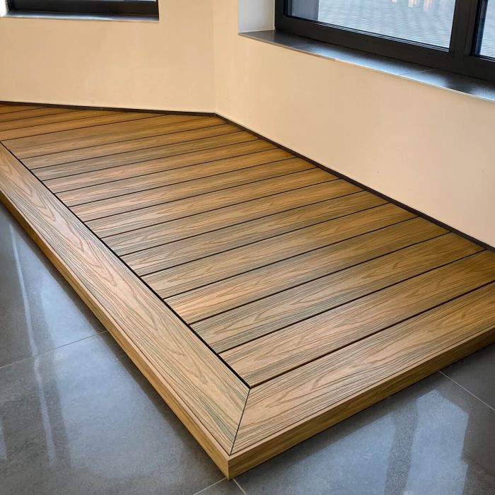 Deska Tarasowa Kompozytowa Premium Złoty Dąb / Dąb Miodowy – dł. 4 m