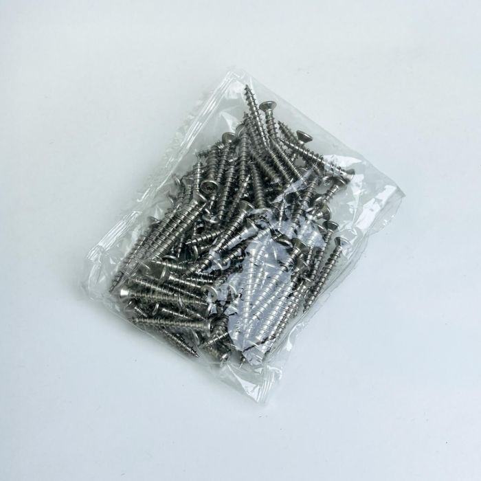 Wkręt 4 x 30 mm ze stali nierdzewnej Srebrny – 100 szt.