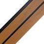 Lamelové plotové prkno DUO Premium Amber / Černý- 1,8 m