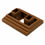 Upevňovací prvek pro dekorativní profily Premium Teak 9 x 4 cm