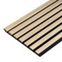Lamele ścienne akustyczne na filcu Dąb Jasny 2,1 x 30,5 cm – dł. 2,7 m