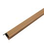 Lišta Lamelová typu F Premium Dub Přírodní / Černý 36,5 x 49,5 mm – 2,9 m