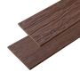 WPC plochá krycí lišta Solid XL Brown 140x10 mm – 3 m