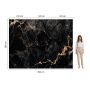 Panel stěnový XXL Portoro Černý Lesklý 120 x 280 cm 3 mm – sada 3 ks (ABC)