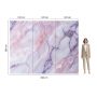 Panel stěnový XXL Statuario Růžový Lesklý 120 x 280 cm 3 mm – sada 3 ks (ABC)