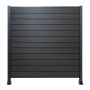 Kompozitní plotový panel Standard Antracit – 1 sloupek