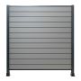  Kompozitní plotový panel Standard šedý – 1 sloupek