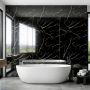 Panel stěnový SPC Mramor Marquina Černý Lesklý 120 x 280 cm 4 mm