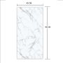 Vinylový podlahový panel SPC Mramor Calacatta Bílý Lesklý 45 × 90 cm, 4 mm