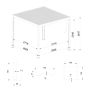 Hliníková zahradní pergola s nastavitelnou střechou Antracit 3 x 3 m