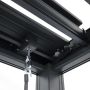 Hliníková zahradní pergola s nastavitelnou střechou Antracit 3 x 4 m
