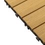 Terasová dlažba WPC 3D Medový Teak 30 x 30 x 2,1 cm