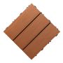 WPC Terasová Dlaždice 3D Solid Světle Hnědý 30 x 30 x 2,5 cm