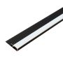 Hliníkový LED ukončovací profil 4,5 mm pro stěnové panely Černý Mat – 2,9 m