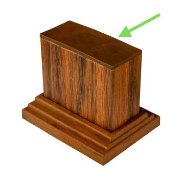Krytka pro dekorativní profily Premium Teak 9 x 4 cm