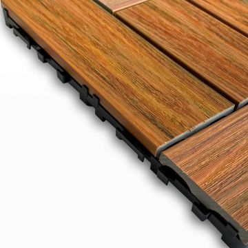 Terasová dlažba WPC Premium Frame Amber 30 x 30 x 2,5 cm